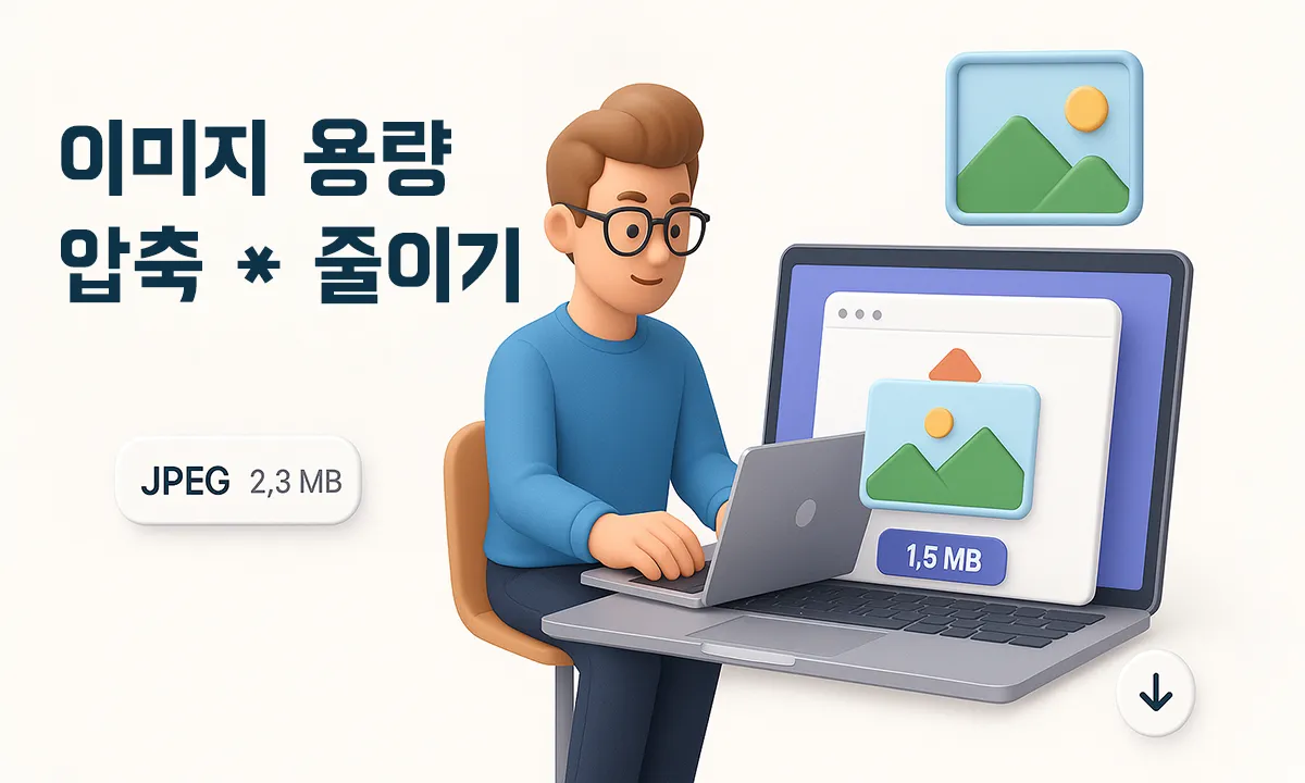 사진·이미지 용량 줄이기 – 고화질 그대로, 최대 80% 절약