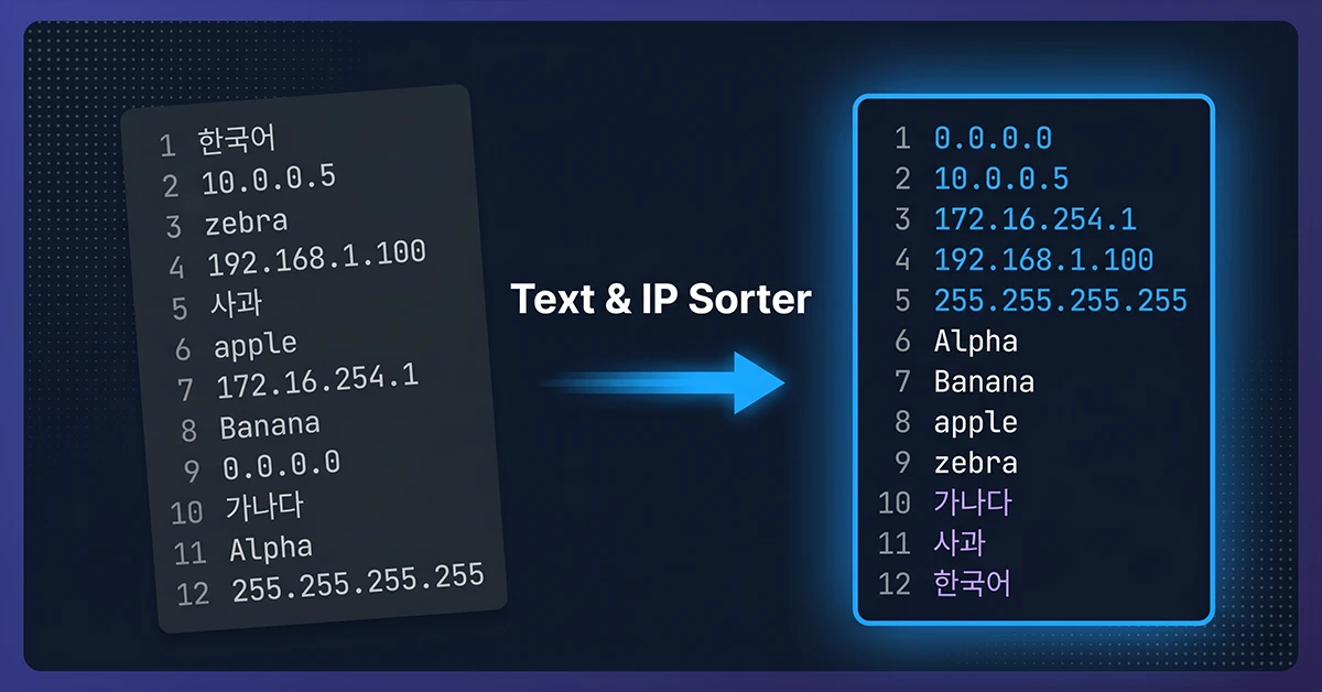 Sort Text Alphabetically & Remove Duplicates