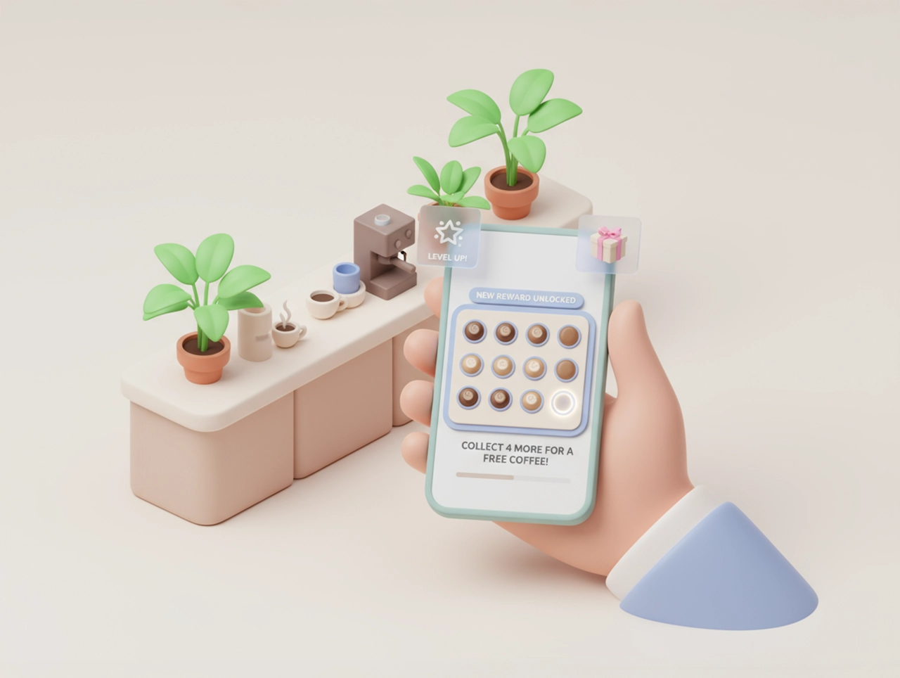 Rewards that grow with every visit, customers who keep coming back