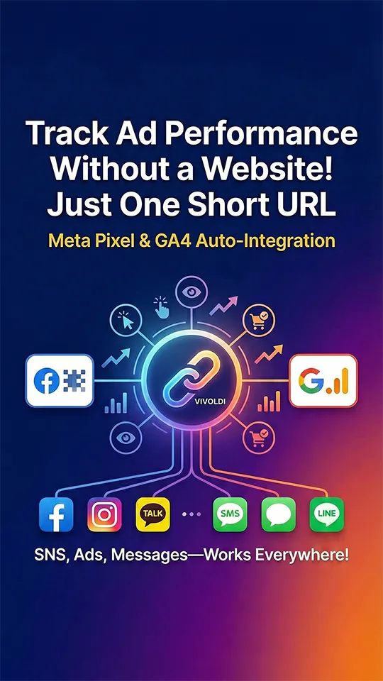 サイトなしで広告計測！Metaピクセル & GA4設定方法【URL短縮 Vivoldi】