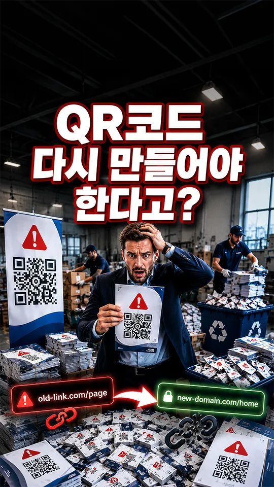 이미 인쇄한 QR코드, 다시 만들 필요 없습니다